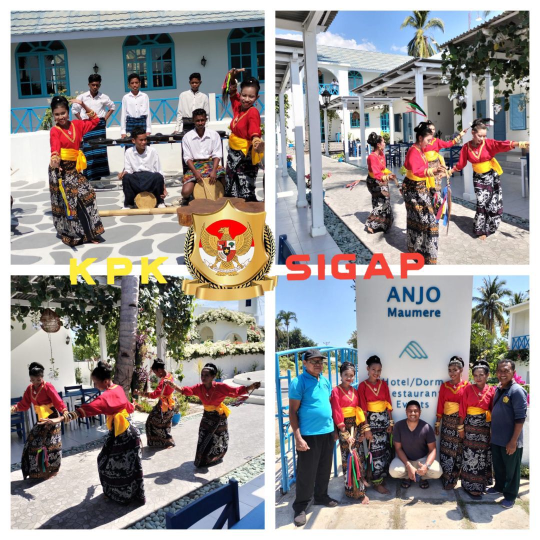 Suguhan Tarian Hegong Penari “Sanggar Santhom88”, Memikat Hati Pelaku Pariwisata Maumere, Tampil Memukau Di Hotel Anjo Kabupaten Sikka.