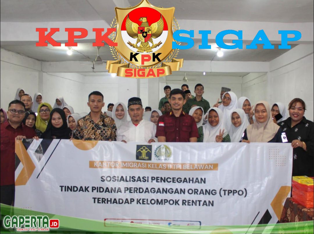 Sosialisasi TPPO di Yasasan Panti Asuhan Bani Adam AS, Digelar Kantor Imigrasi Kelas II TPI Belawan Bertempat Di Ruang Aula Yayasan.