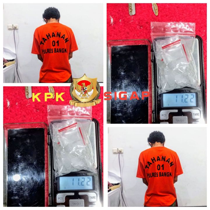 Satres’ Narkoba Polres Bangka Ringkus Pengedar Shabu di Puding Besar’