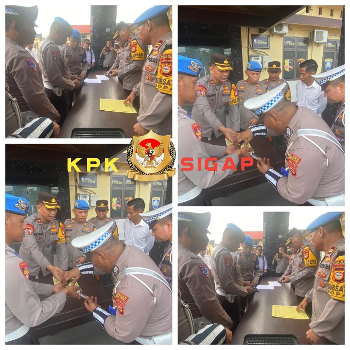 Polres Luwu Utara Gelar Pemeriksaan Rutin Senjata Api, Propam Tak Luput dari Pengawasan