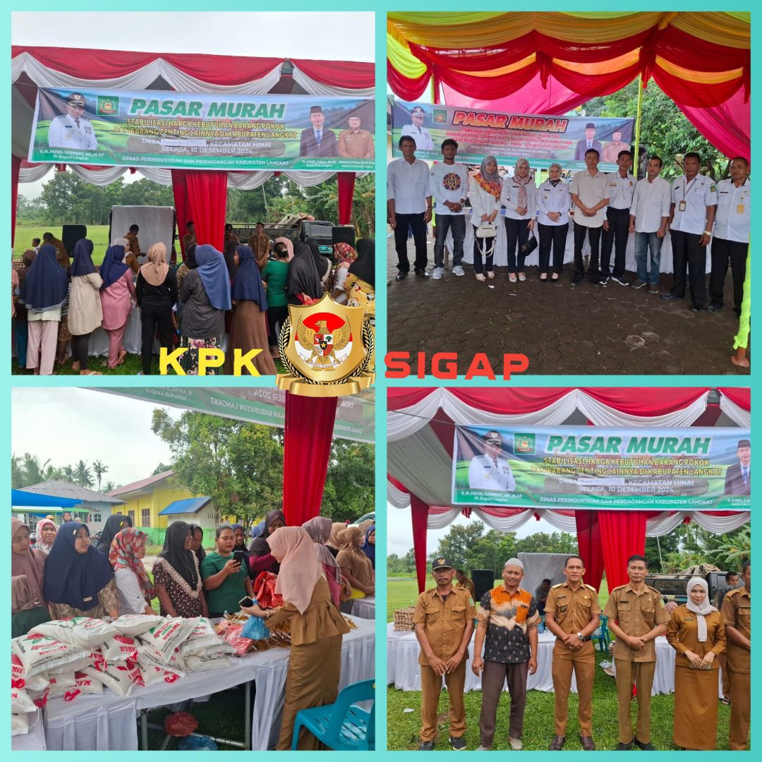 Pj. Bupati Langkat Tegaskan Komitmen Stabilitas Harga melalui Pasar Murah di Tiga Kecamatan.