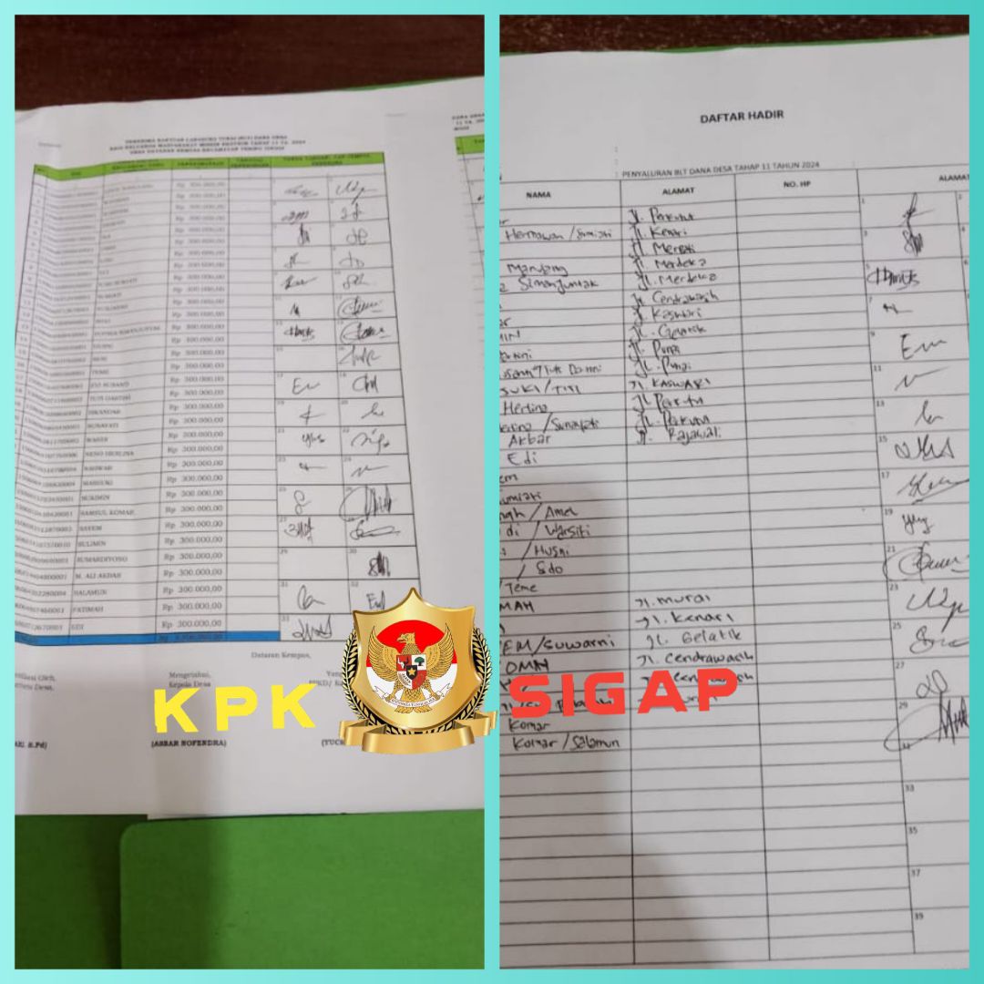 Kades Diduga Bermain, Penyaluran BLT di Desa Dataran Kempes Sarat Kejanggalan
