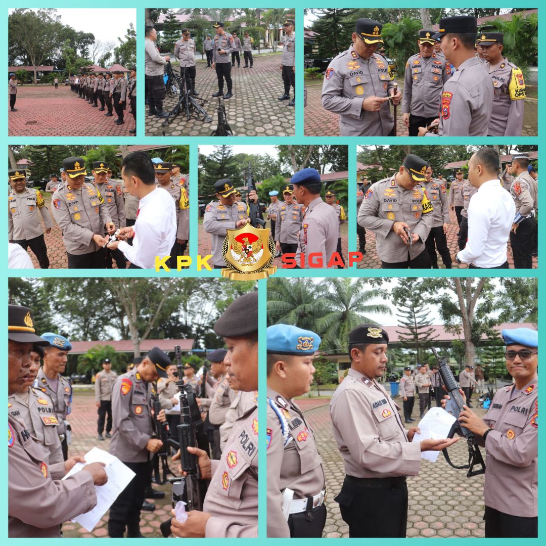 Kapolres Langkat Pimpin Pemeriksaan Senjata Api, Tegaskan Integritas dan Profesionalisme Polri.