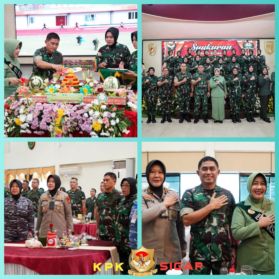 Pangdam II-Swj Mengucapkan Selamat Ulang Tahun Kepada Segenap Keluarga Besar Korps Wanita Angkatan  Darat,