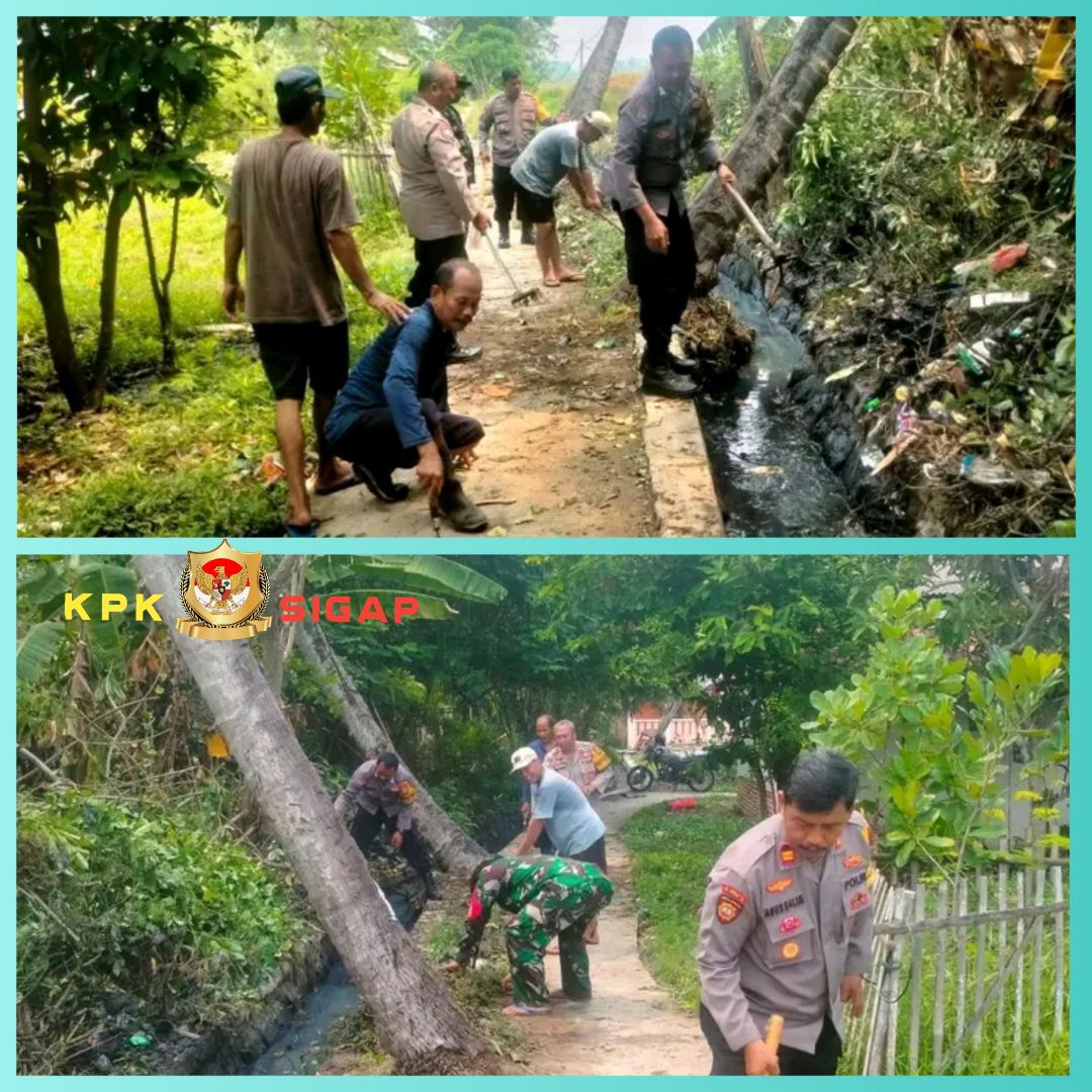 Menyongsong Tahun Baru, Polsek Tambelang Ajak Masyarakat Jaga Kebersihan Lingkungan