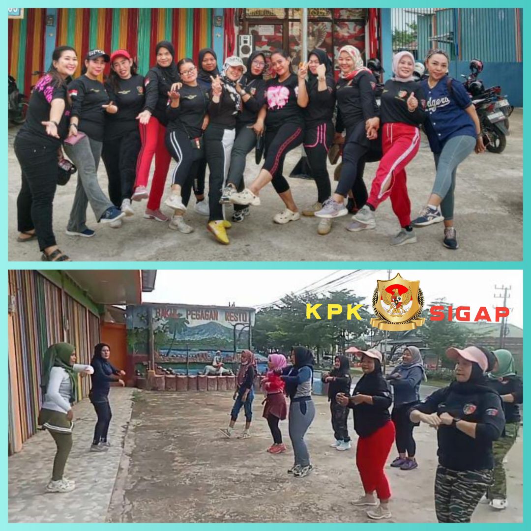 Senam Earobik Bersama   Anggota Dan Pengurus Ormas  Gerakan Bersatu Rakyat Sriwijaya  Sumatera Selatan.