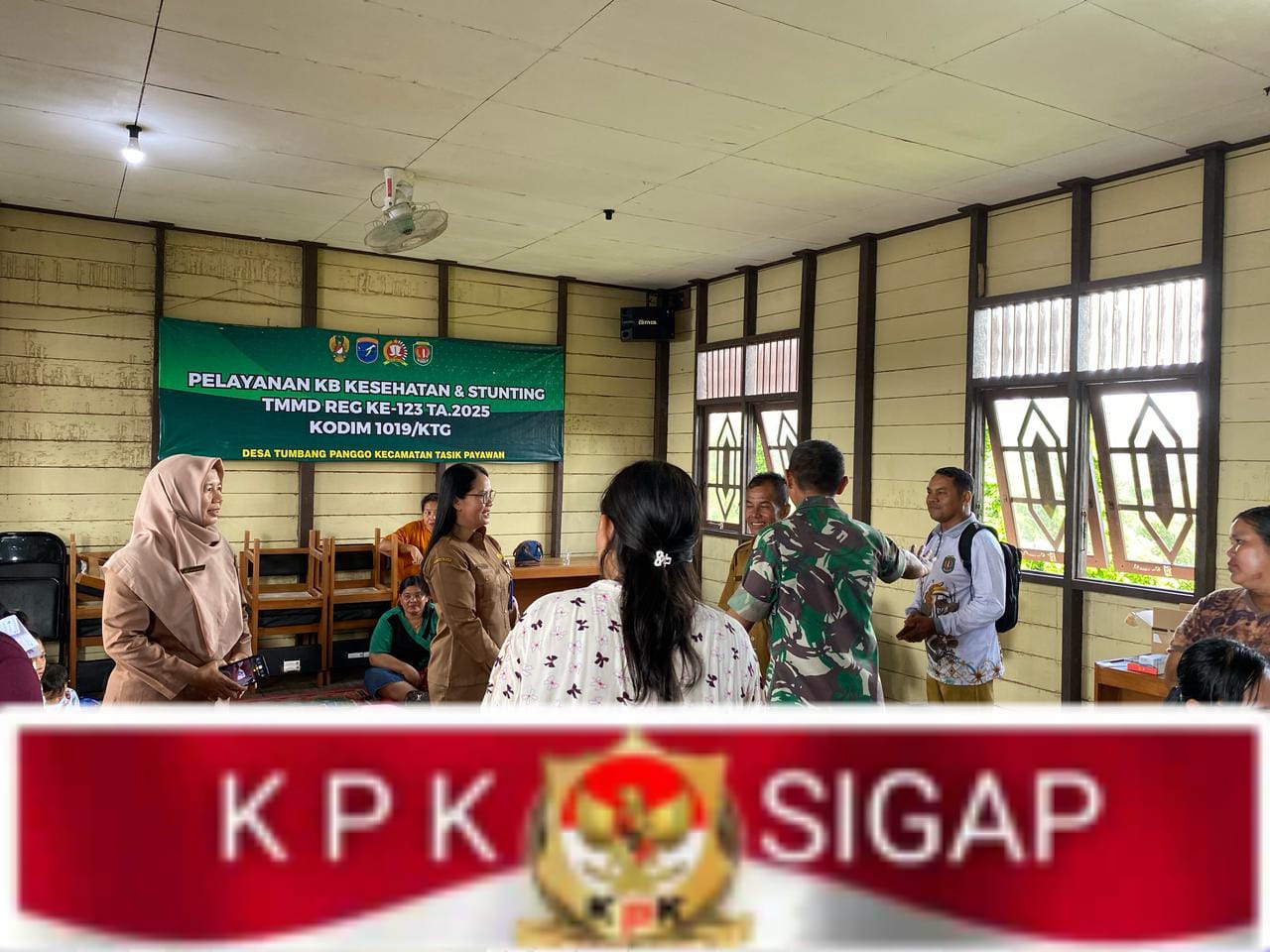 Guna Berikan Wawasan yang Luas Satgas TMMD Reguler Ke-123 Kodim 1019/Katingan, Gelar Sosialisasi KB kesehatan dan Cegah Stanting