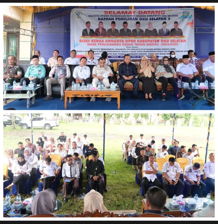 Opd Pemkab Oku Selatan Hadiri  Reses Anggota DPRD Oku Selatan Di Dapil II