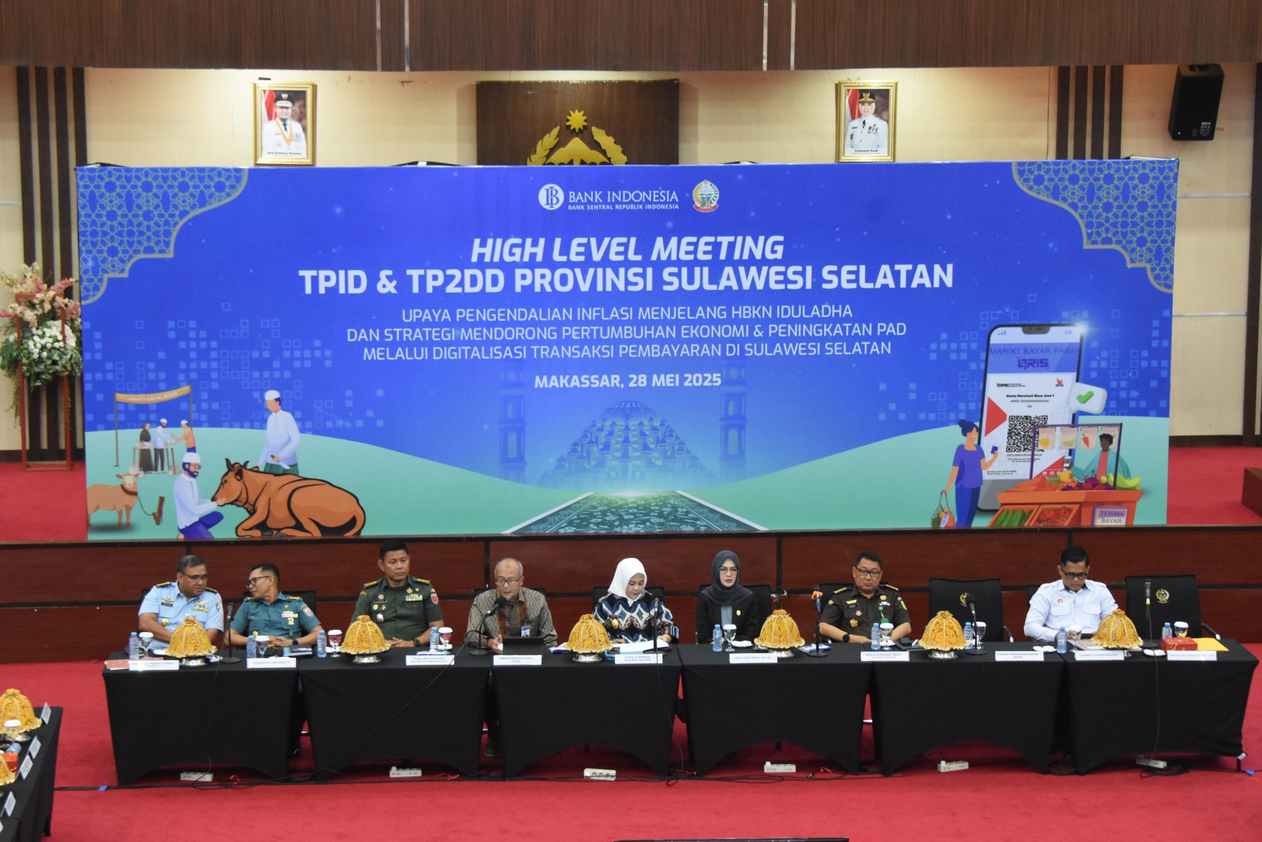 Bupati Soppeng H.Suwardi Haseng Menghadiri High Level Meeting ( HLM ) dan TP2 DD  di Kantor Gubernur Sulawesi Selatan