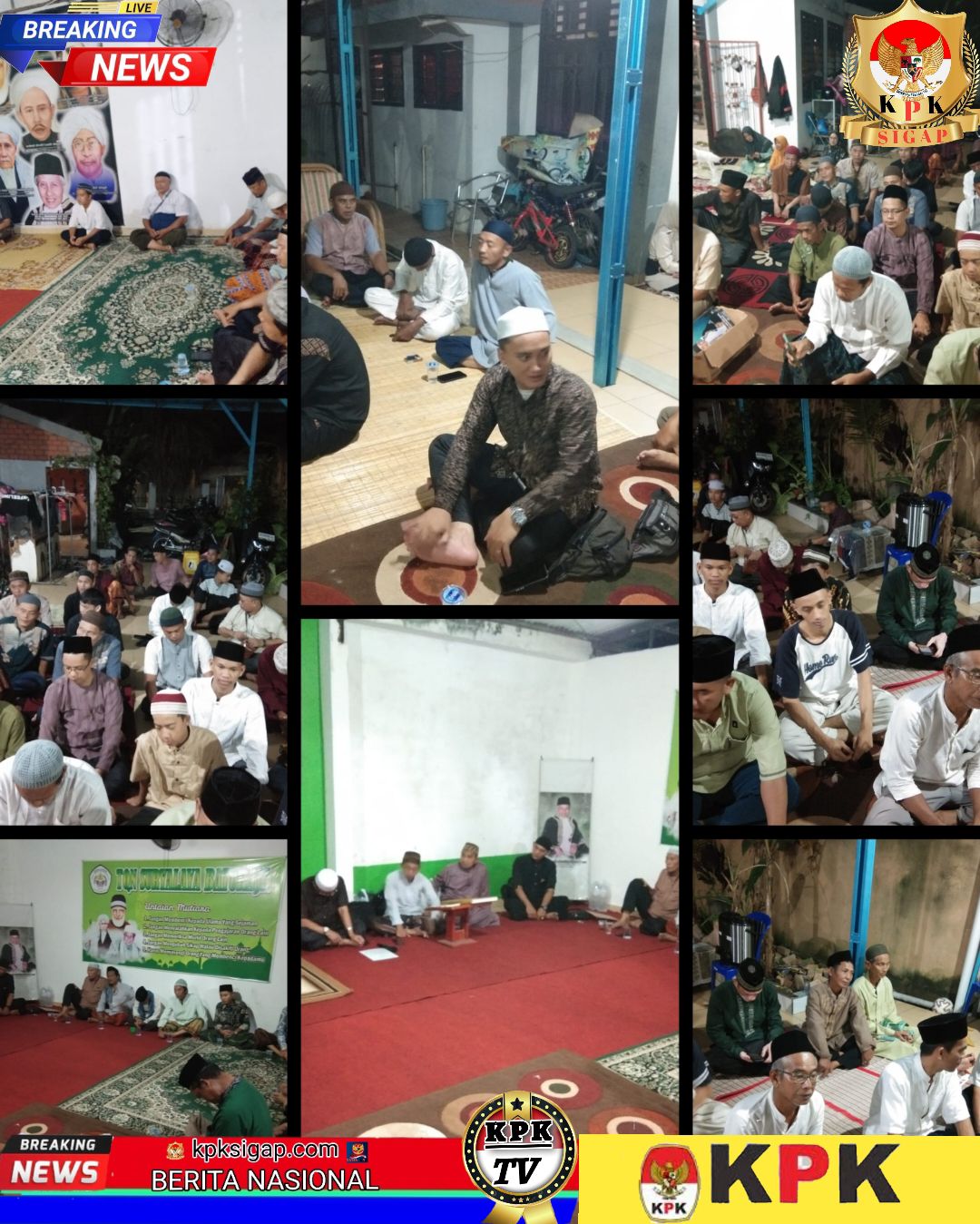 Meningkatkan Kecintaan kepada Wali Allah, Jamaah Thoriqoh Gelar Manaqiban Syekh Abdul Qodir Al-Jaelani di Baturaja