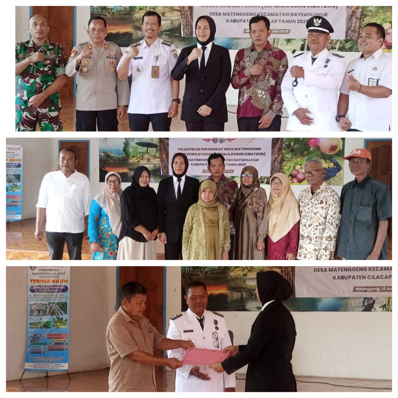 Puri Rima Amalya Resmi Dilantik Menjadi Kepala Dusun Cirateun Desa Matenggeng Kec.Dayeuhluhur Kab.Cilacap Tahun 2025