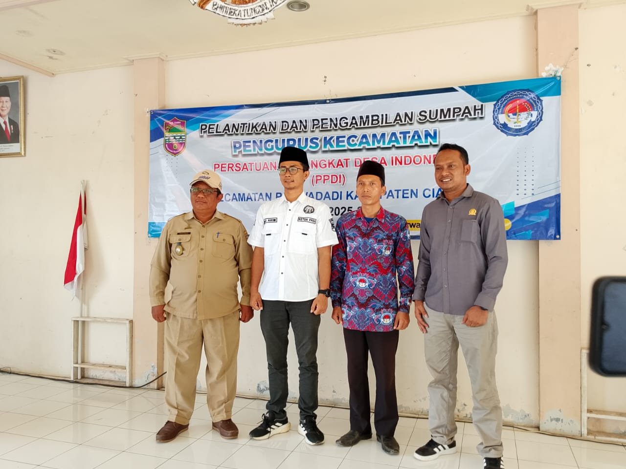 Pelantikan dan Pengambilan Sumpah Pengurus  PPDI Kecamatan Purwadadi Ciamis Periode 2025-2030