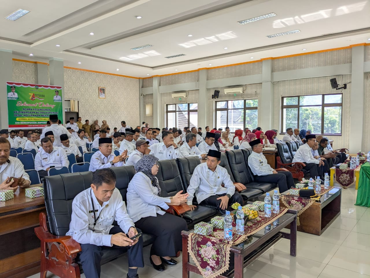 Pemda Pasaman Ikuti peluncuran Kelembagaan Koperasi Merah Putih Secara Virtual Oleh Presiden Rl