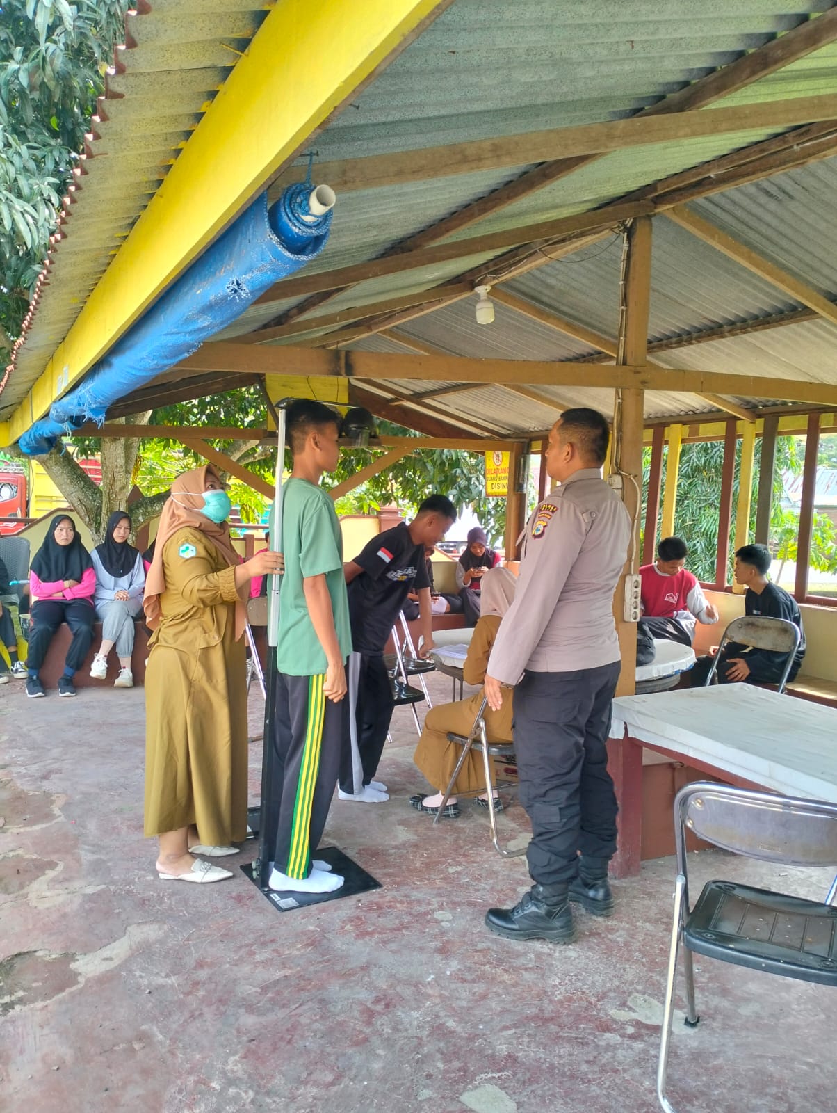 Sinergi Polsek dan Puskesmas Keera Dukung Seleksi Paskibra Kecamatan Jelang HUT RI ke-80
