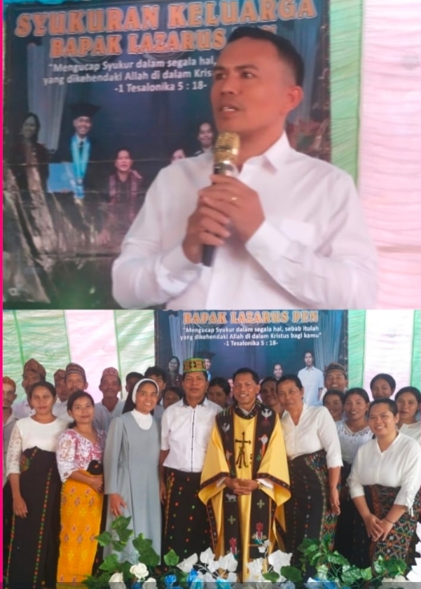 Hadiri Syukuran Keluarga Lasarus Pen, Ini   Sambutan Ketua DPRD Kabupaten Manggarai Barat !