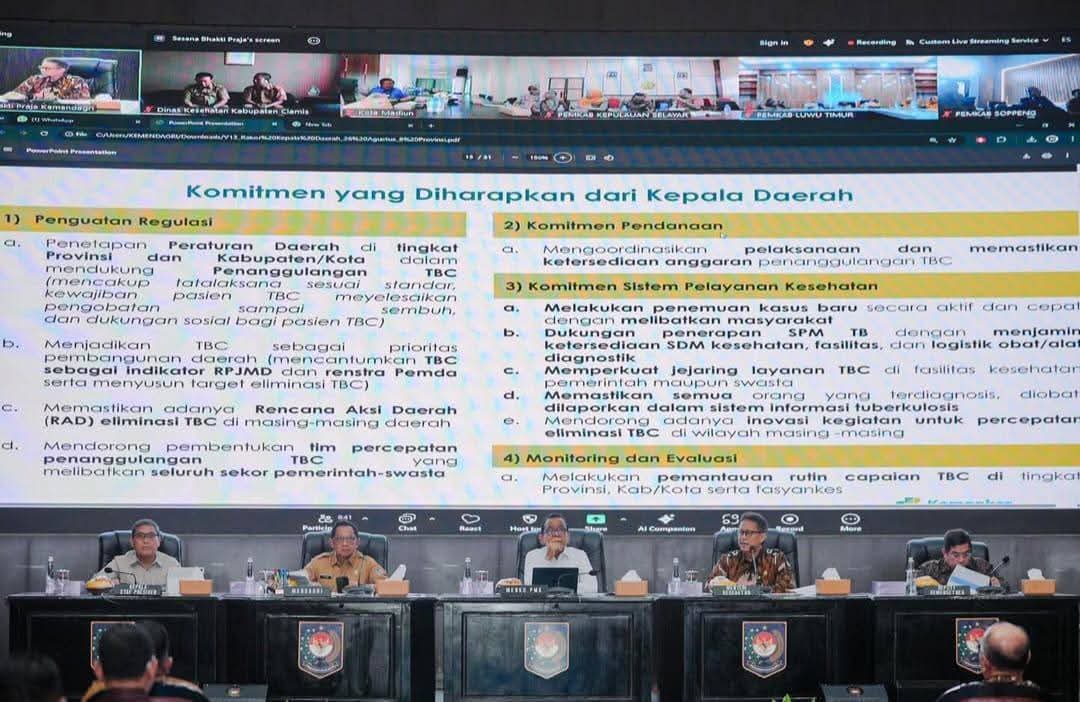 HADIRI  RAKOR PENANGGULANGAN TUBERCULOSIS, WABUP : PEMKAB. SAMOSIR MENDUKUNG PROGRAM PERCEPATAN ELIMINASI TB