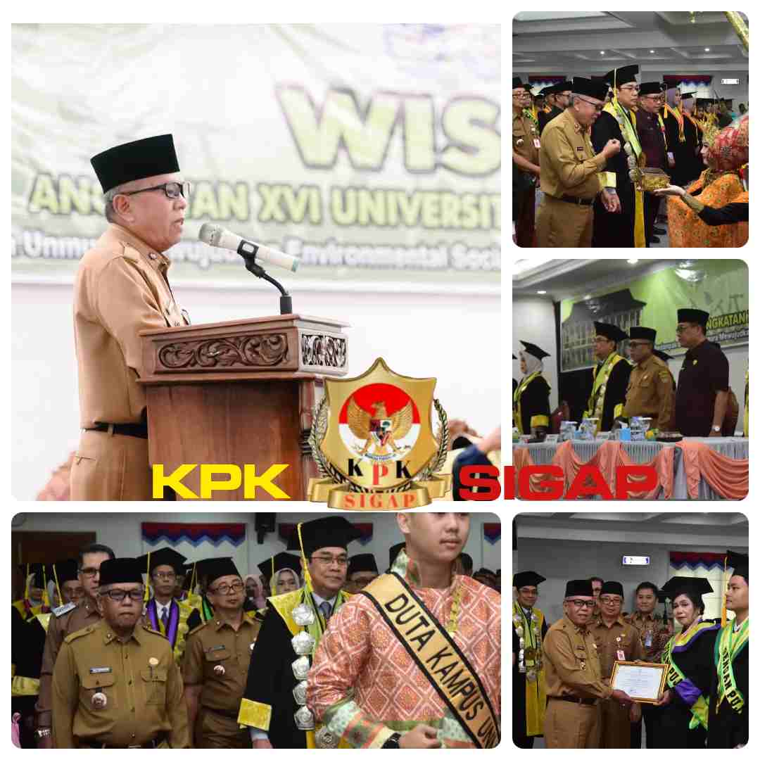 Sekda Kabupaten Musi Rawas H.Ali Sadikin Hadiri Wisuda Angkatan Ke-XVI UNMURA