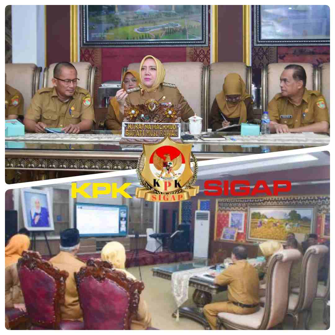 Bupati Hj.Ratna Machmud Hadiri Rakor MBG Melalui Vidcon