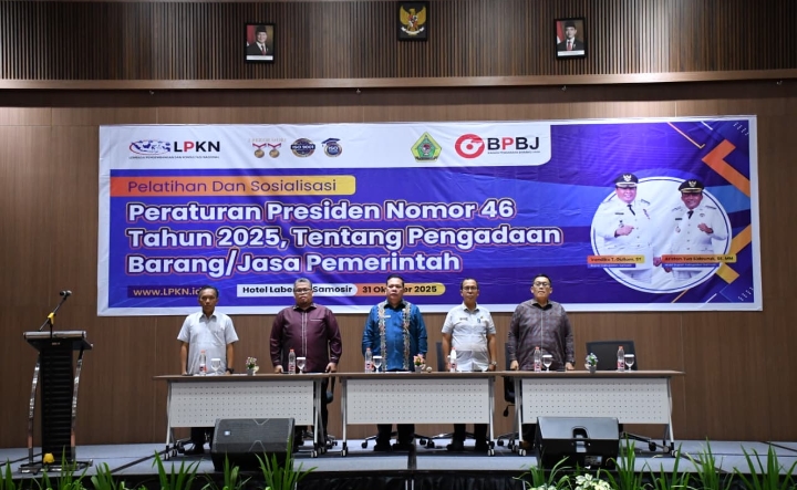 PEMKAB. SAMOSIR TINGKATKAN KAPASITAS DAN KAPABILITAS APARATUR DALAM PENGADAAN BARANG JASA, SOSIALISASIKAN PERPRES 46 TAHUN 2025