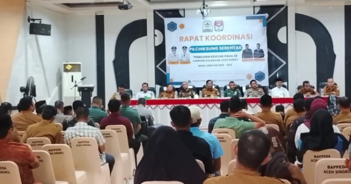 Rapat Koordinasi Pilciksung Tahun 2025, harus berjalan dengan tertib, transparan, dan demokratis, mencerminkan semangat kebersamaan masyarakat Aceh Singkil