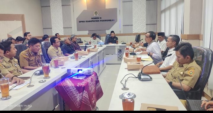 Komisi II DPRD Purworejo Menerima Audiensi Dengan Aliansi Masyarakat Peduli Lingkungan Hidup Bahas Tambang Ilegal