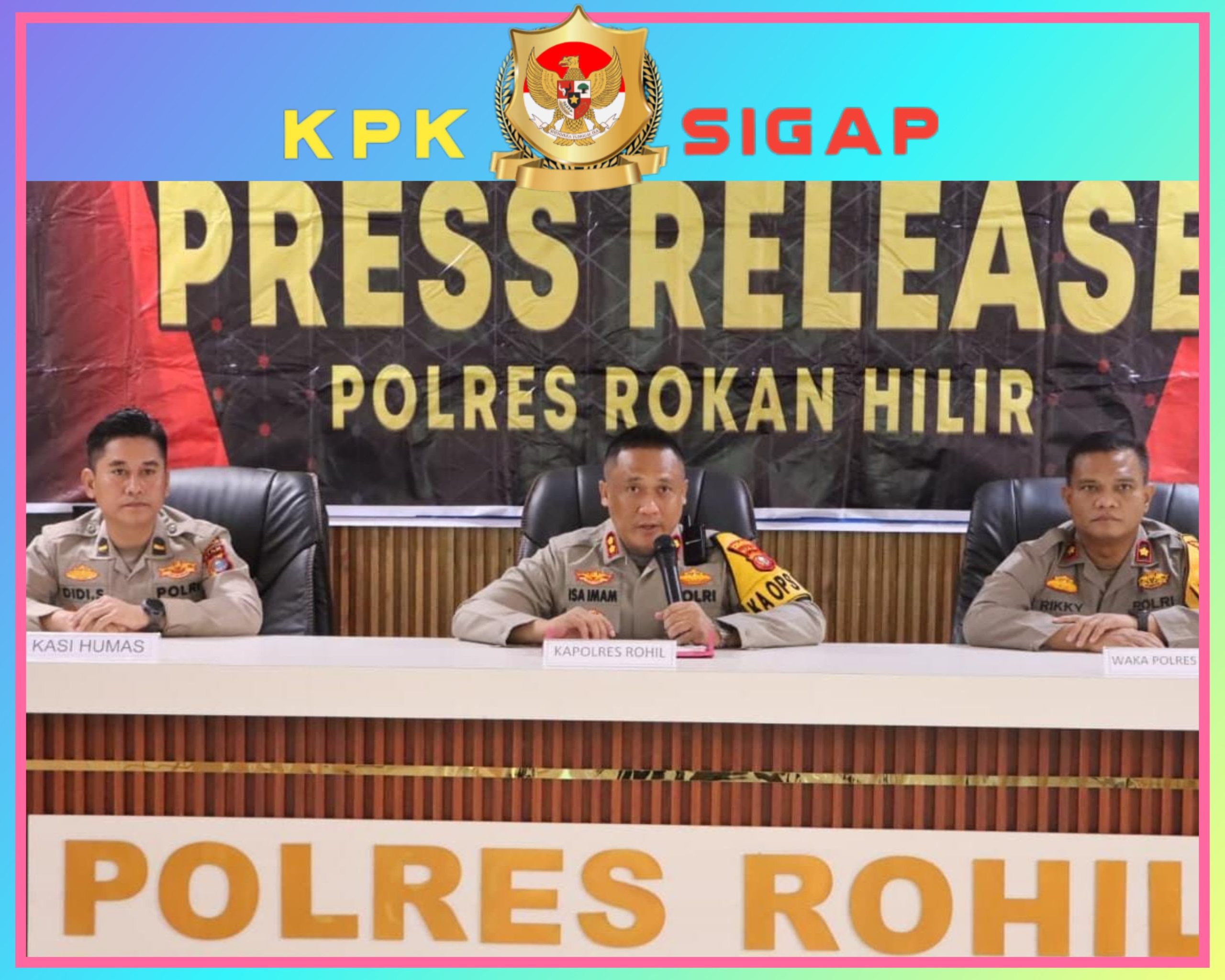 Polres Rohil Gelar Press Release Akhir Tahun 2025, Paparkan Capaian Kinerja Sat Lantas, Sat Narkoba, dan Sat Reskrim