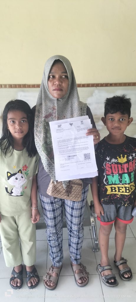 Gambar salah satu Keluarga Penerima manfaat(KPM)
