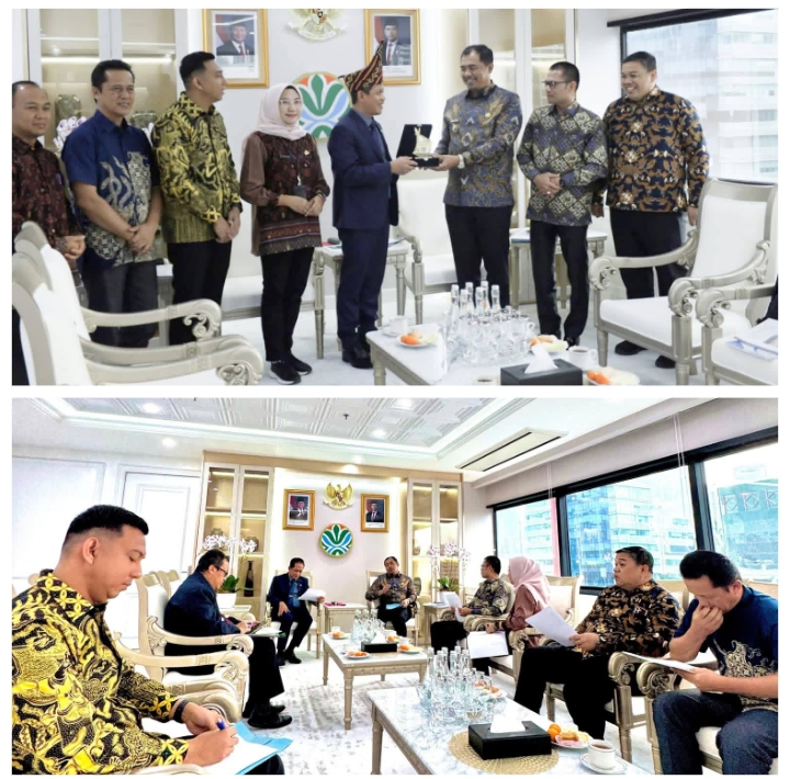 Audiensi Dengan Mentri Lingkungan Hidup Bupati Oku Selatan Dorong Penangan Sampah Berkelanjutan