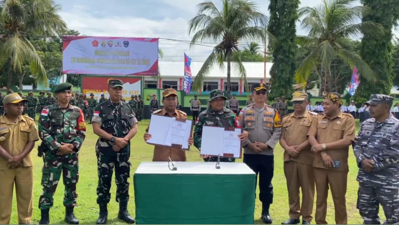 TMMD ke-127 Bergulir, Kodim 1618/TTU Dorong Akselerasi Pembangunan Pendidikan Perbatasan NTT–Kefamenanu.