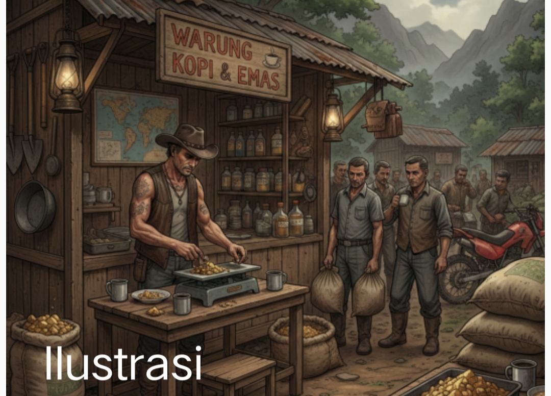 AT Bantah Tuduhan Penampungan Emas Ilegal di Warung Kopi Pasar Melawi