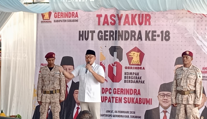 Gerindra Sukabumi Rayakan HUT ke-18 dengan Tasyakuran dan Santunan Anak Yatim