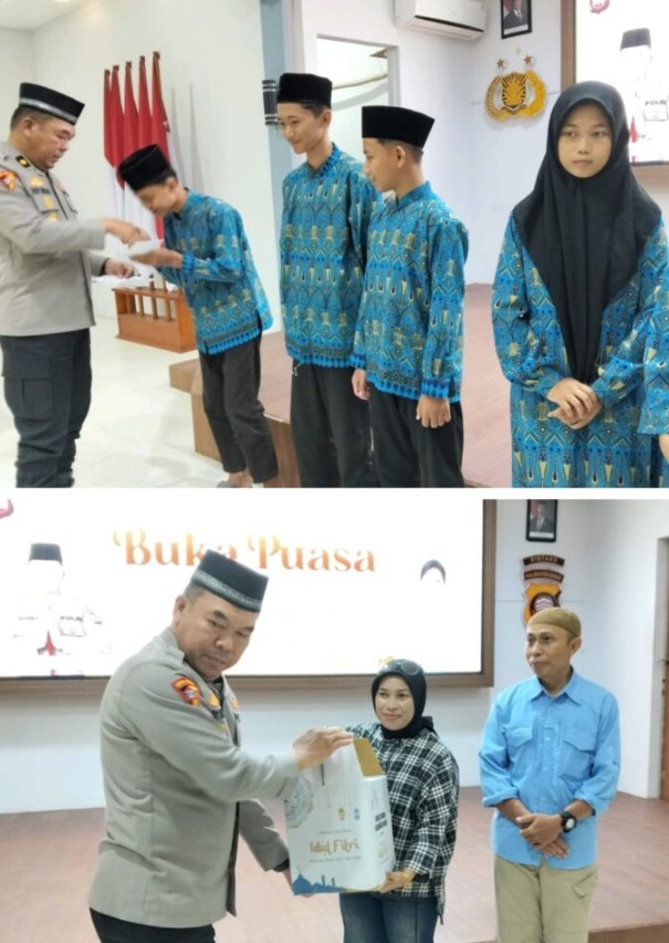 Jalin Silaturahmi Polres Sintang Gelar Buka puasa Bersama Insan pers Dan Anak Panti Asuhan