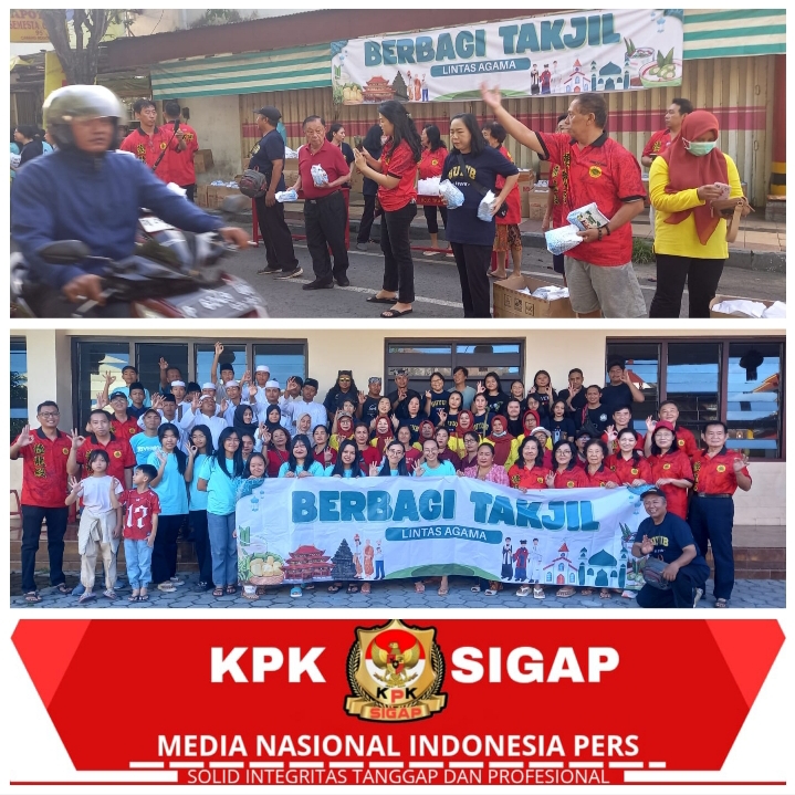 Indahnya Toleransi: Umat Lintas Agama Rogojampi Bersatu Bagikan 4.500 Paket Takjil
