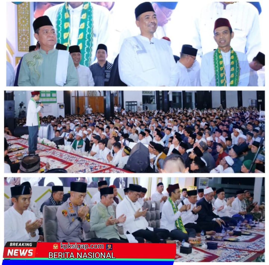 RIBUAN MASYARAKAT OKU SELATAN HADIRI TABLIGH AKBAR BERSAMA USTADZ PROF. H. ABDUL SOMAD, LC., D.E.S.A., PH.D.