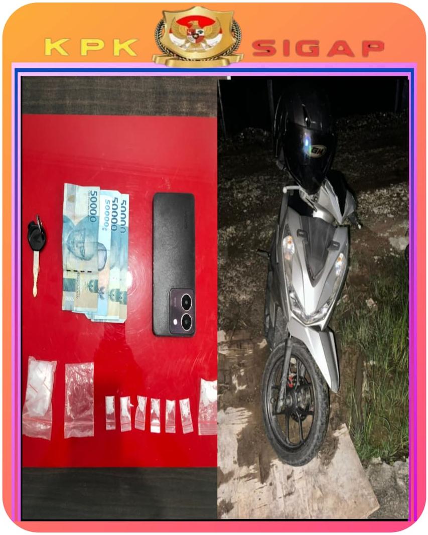 Ops Antik Lancang Kuning 2026, Satresnarkoba Polres Rokan Hulu Amankan Pengedar Sabu 5,82 Gram di Desa Koto Tinggi