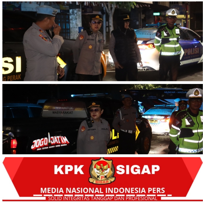 Polres Tanjungperak Gelar Patroli Skala Besar Antisipasi Kriminalitas dan Balap Liar