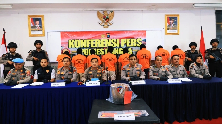 Polres Bangka Berhasil Amankan 8 Tahanan Yang Kabur dari Rutan Polres Bangka