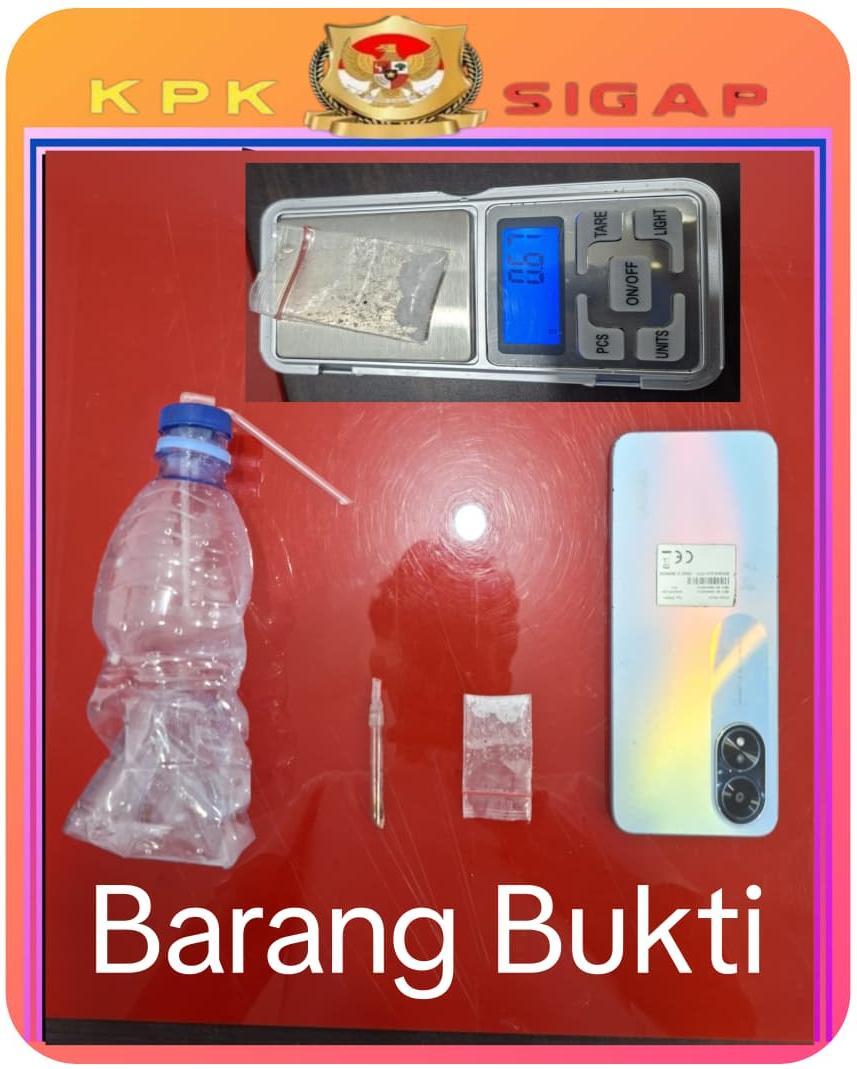 Satresnarkoba Polres Rohul Tangkap Pengguna Sabu di Rambah Tengah Barat, Sita Barang Bukti 0,67 Gram