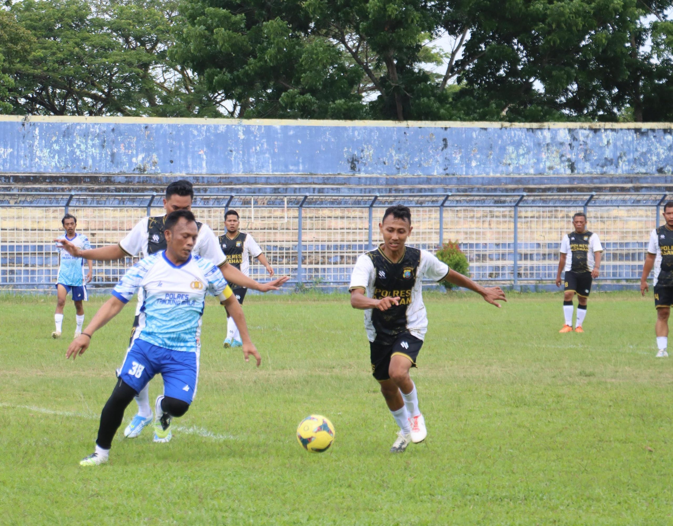 Polres Tanjungbalai Cetak Kemenangan Perdana di Grub D Turnamen Sepak Bola Polda Sumut