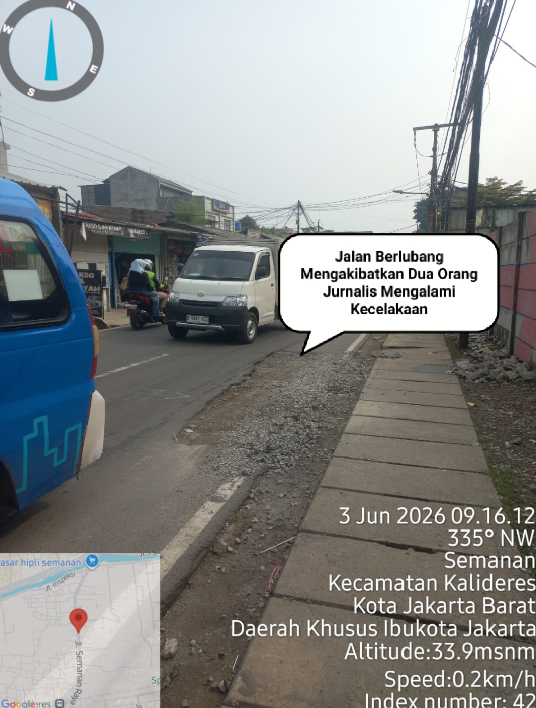 Minim Nya Pengawasan Jalan Berlubang Di Wilayah Kelurahan Semanan Kecamatan Kalideres Jakarta Barat