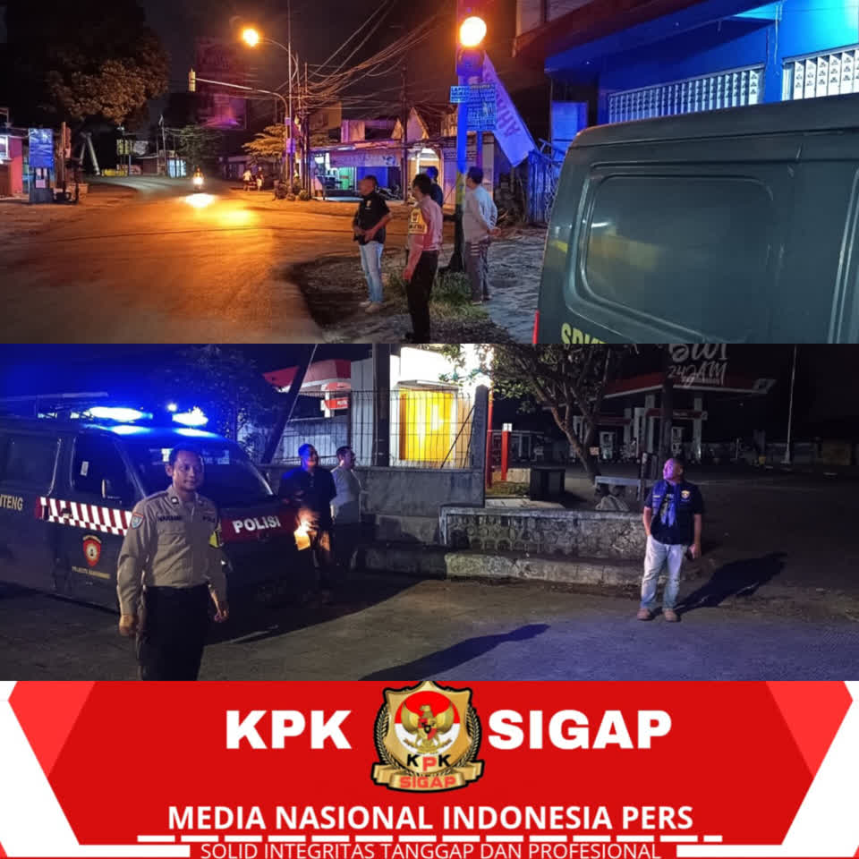 Antisipasi Begal dan Balap Liar, Polsek Genteng Intensifkan Patroli Malam di Jalur Rawan Curah Tangi